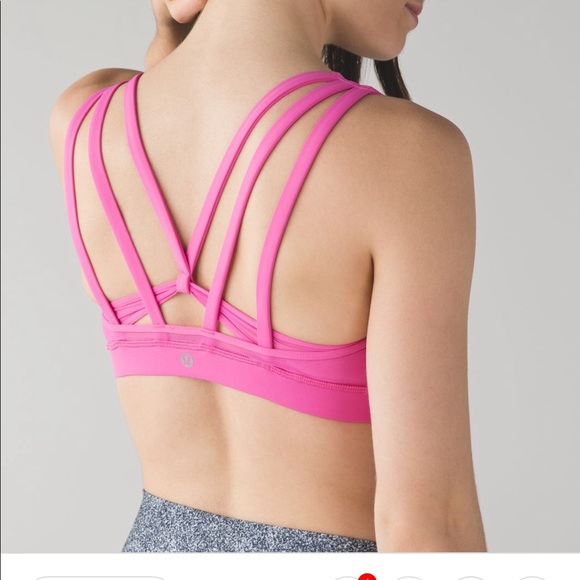 lululemon athletica Tops - Lululemon pink energy bra B